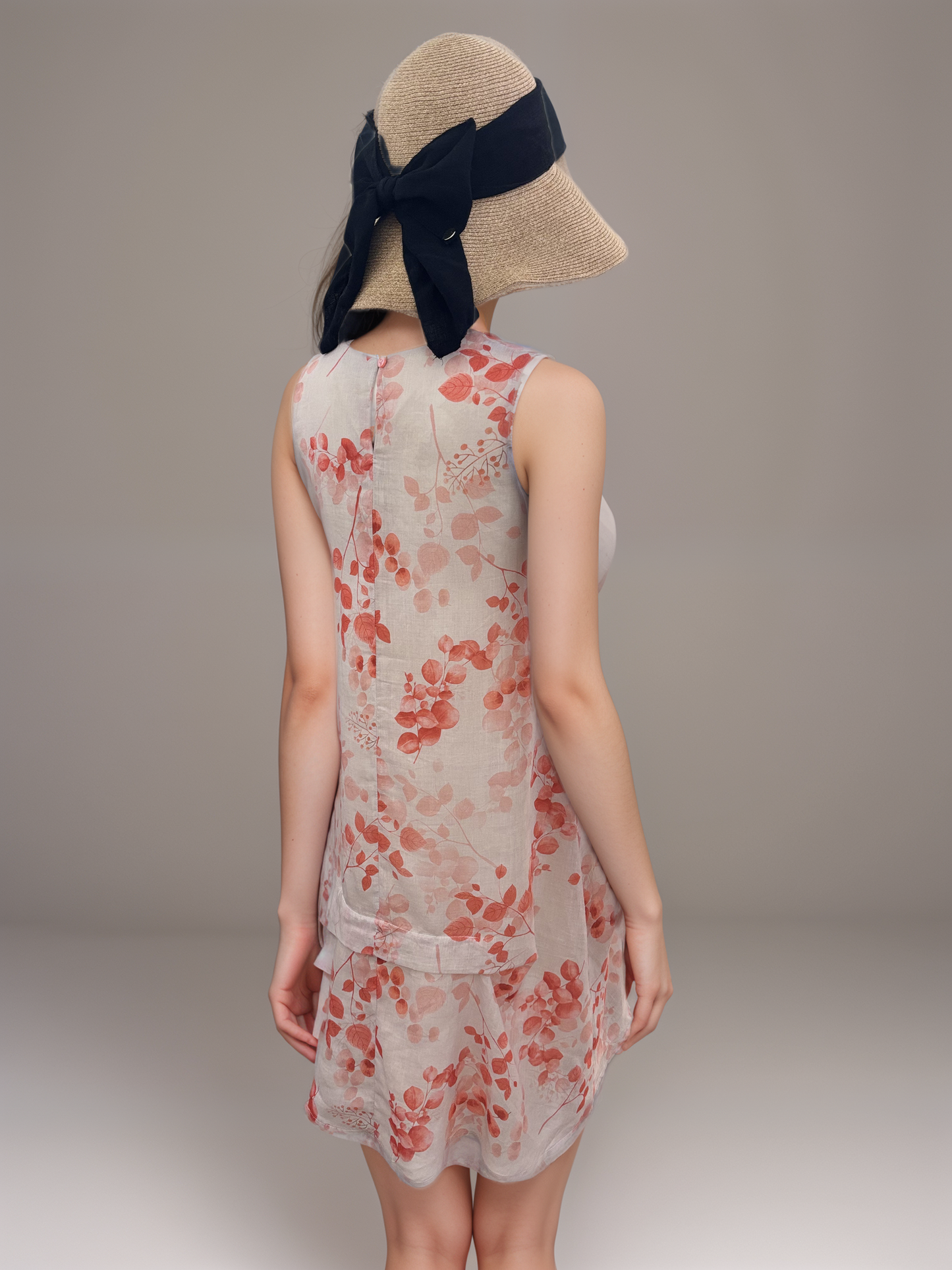 Red Blooms Women Dress