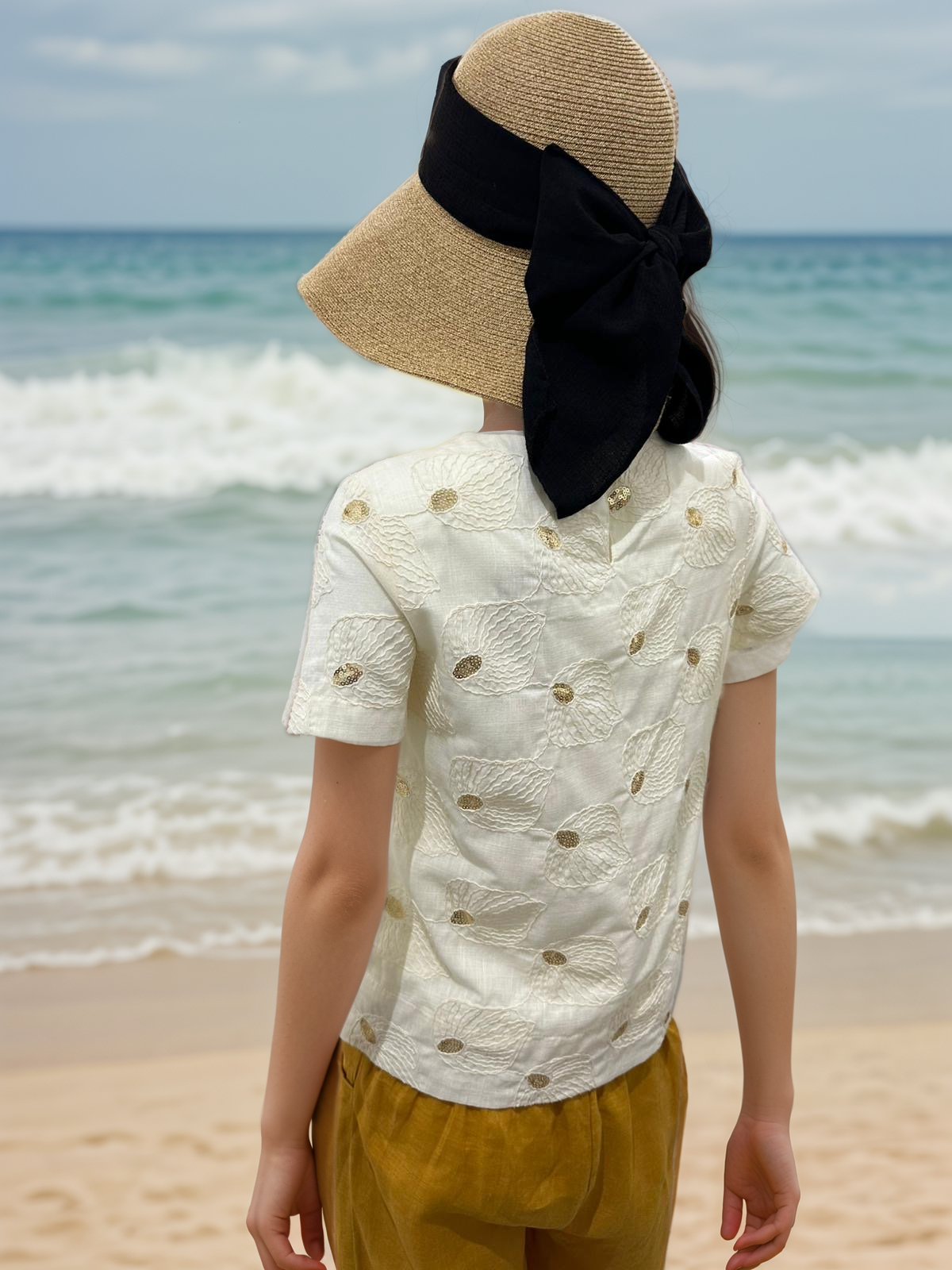 The Silvery Shells Women Blouse