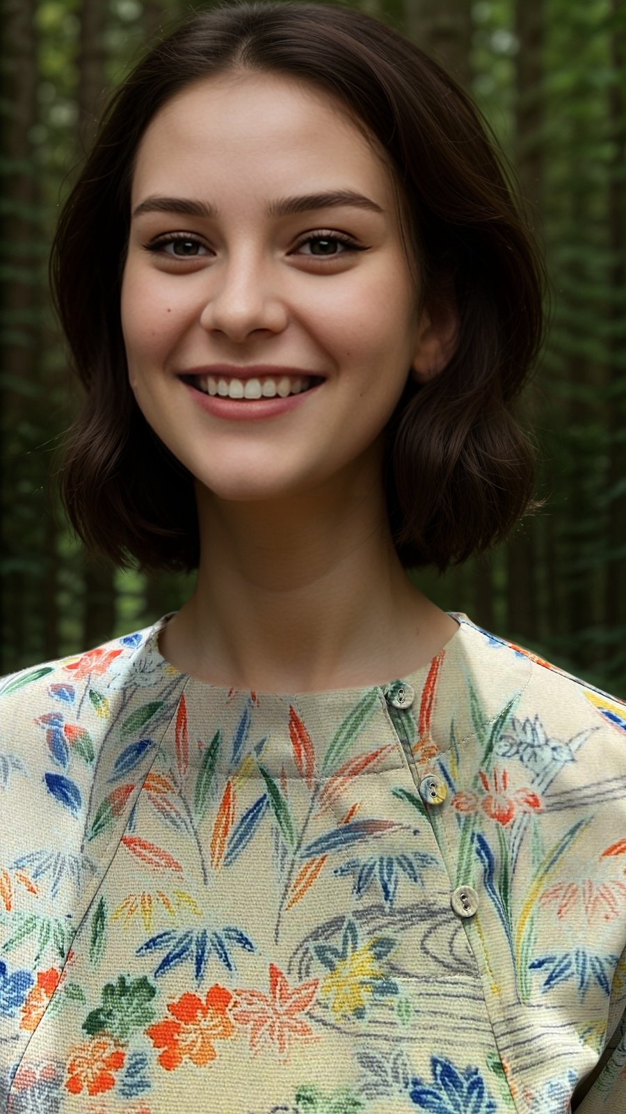 3 Buttons Sweet Blouse