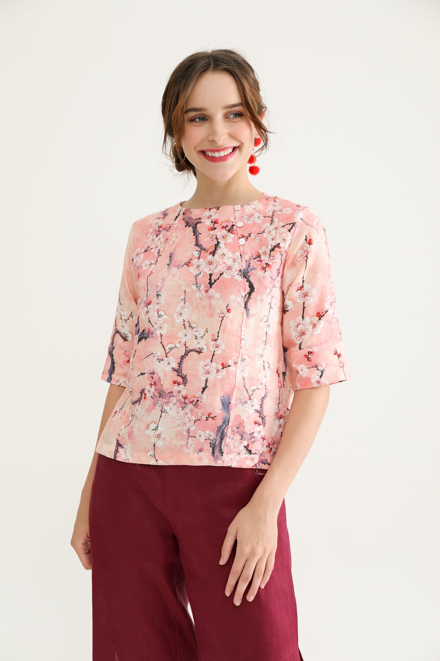 Sakura Trio Buttons Blouse