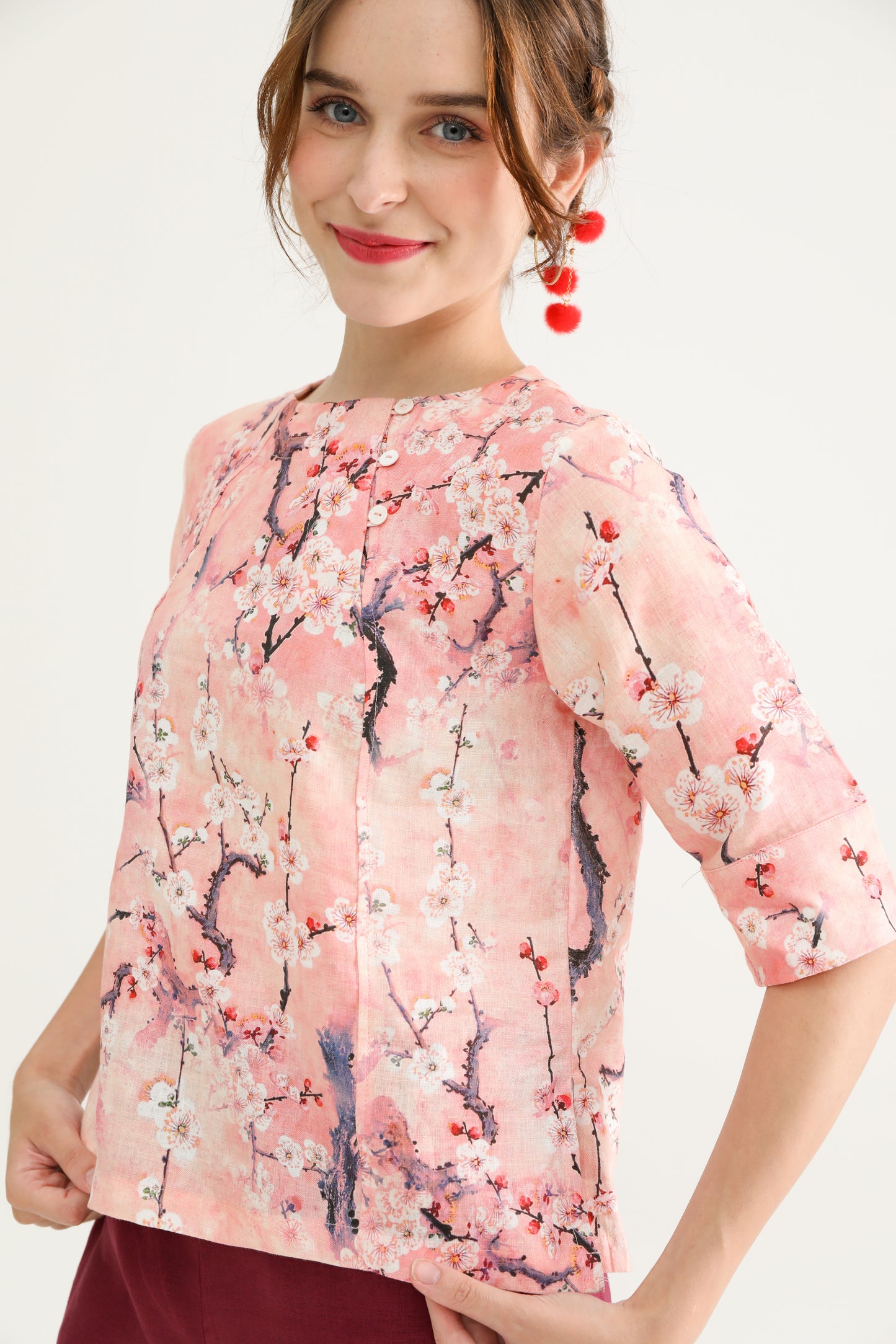 Sakura Trio Buttons Blouse