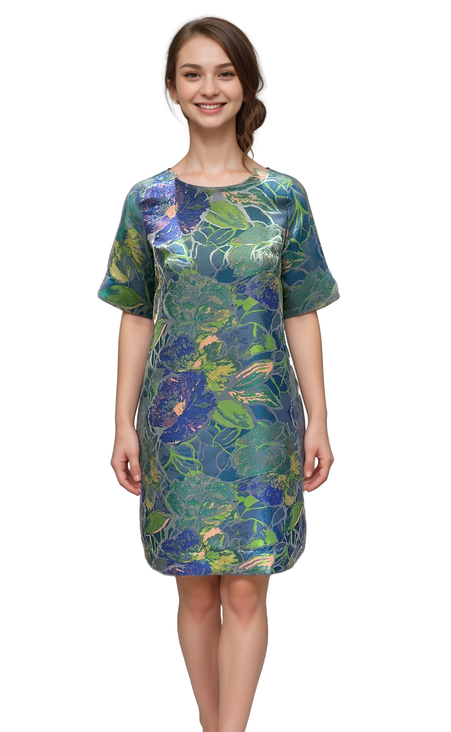 Emboss Blue Dress – Rouge by barracks