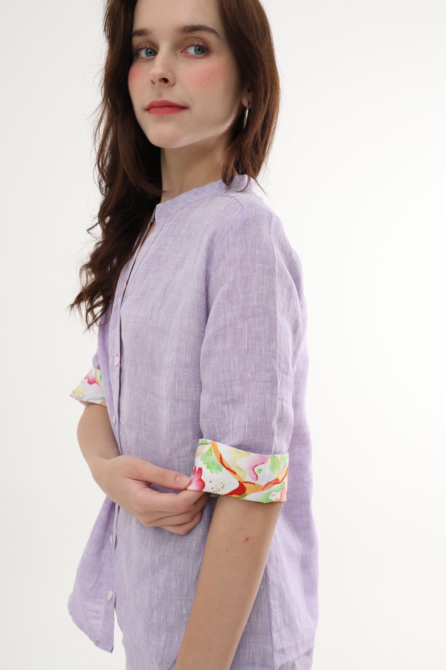 Purple Polo Women Shirt