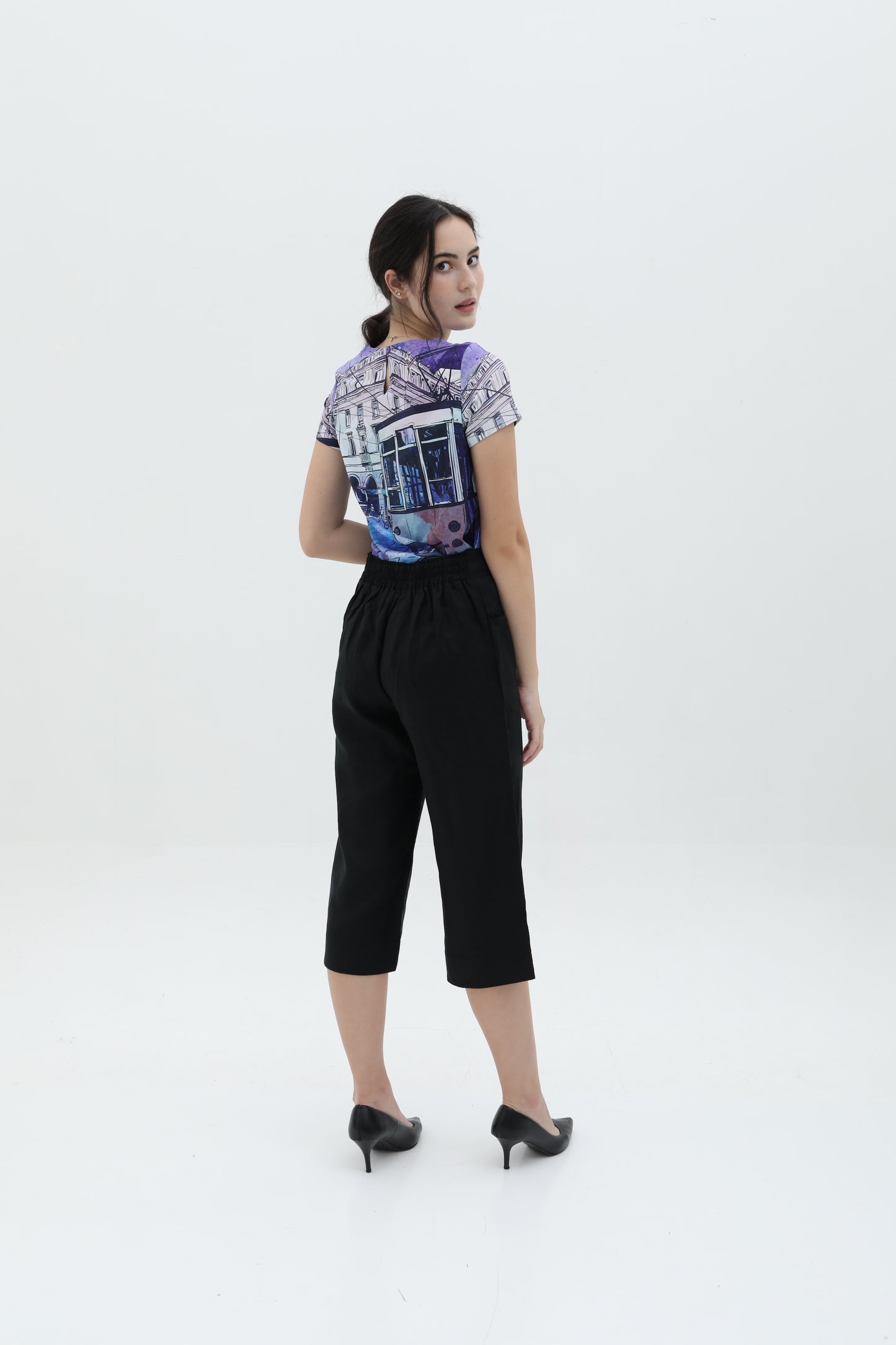 Ai Side Slit Women Culottes Pants