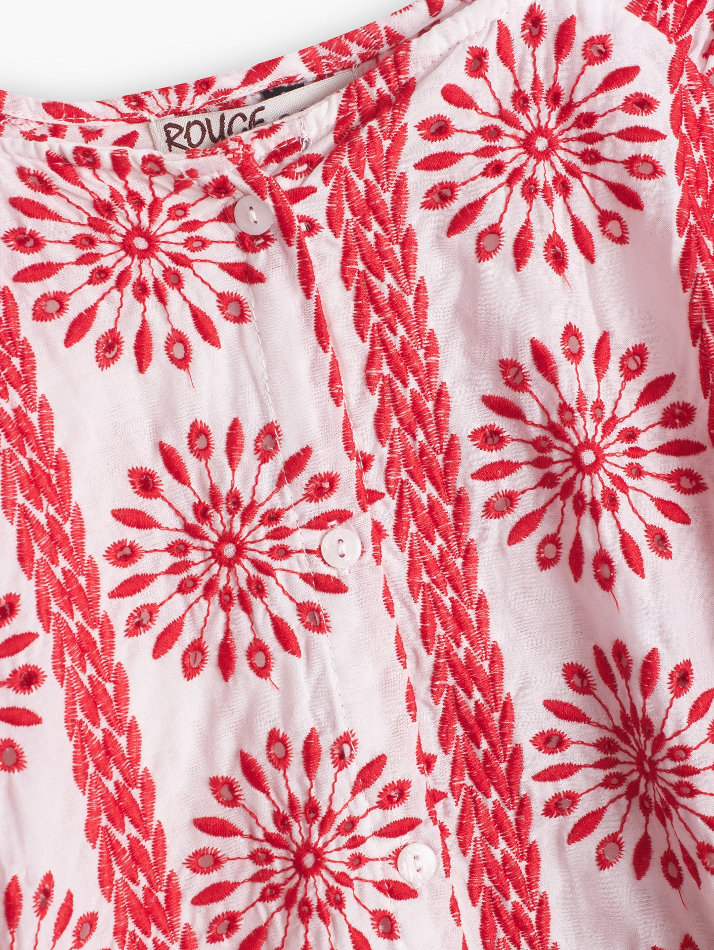 The RED Claire Embroidery Blouse