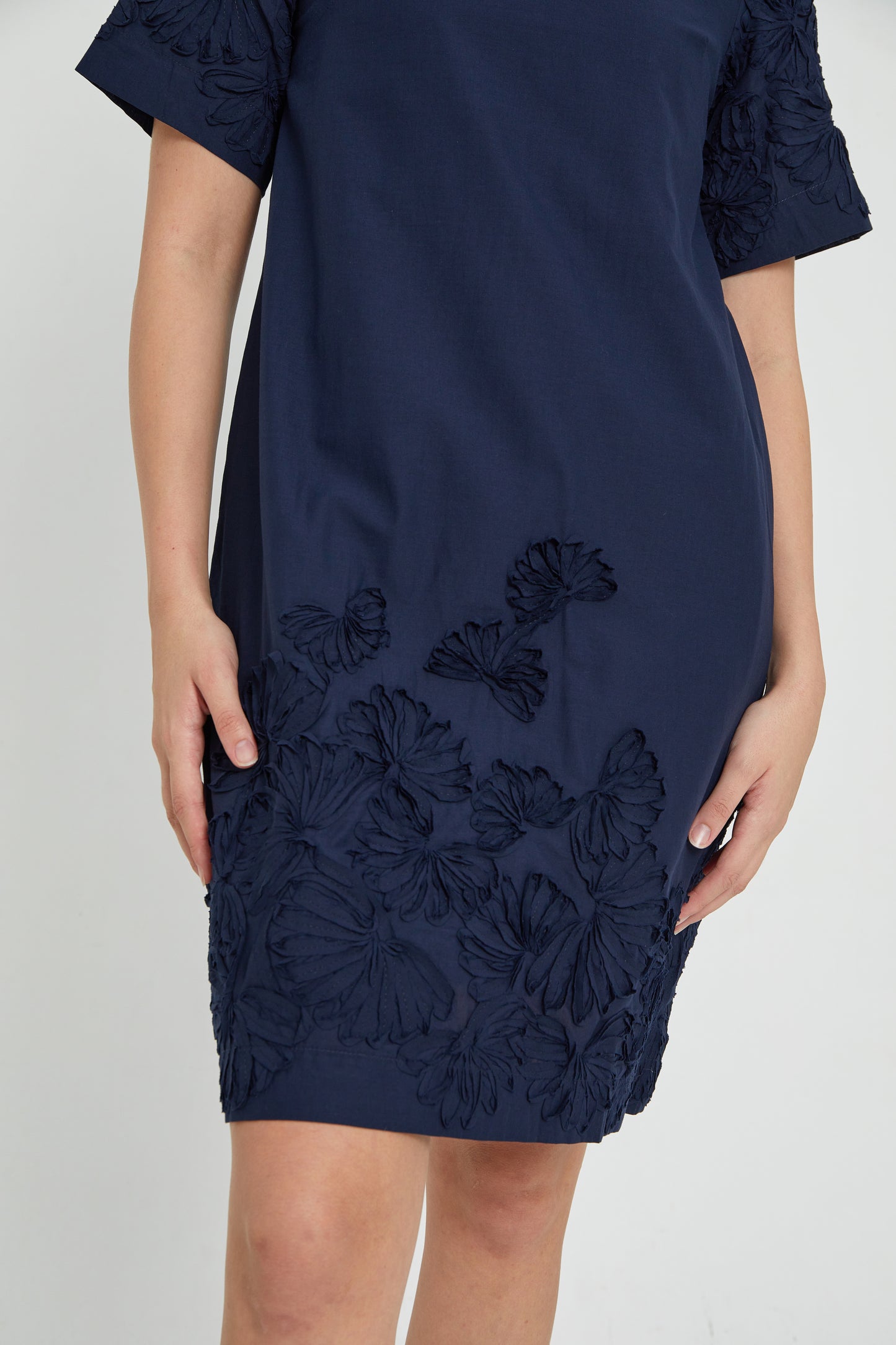 Angeline Navy Blue 3D Dress
