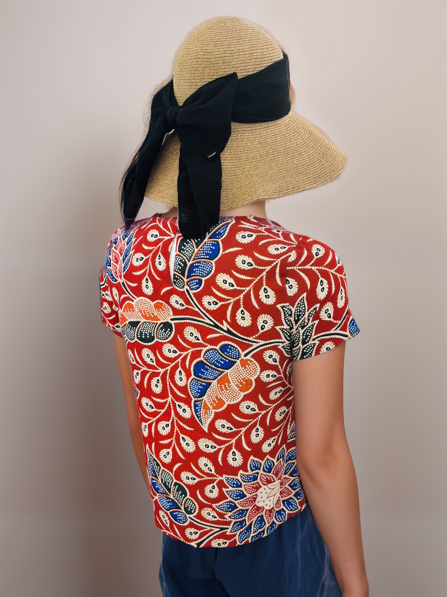 Red Batik Women Blouse