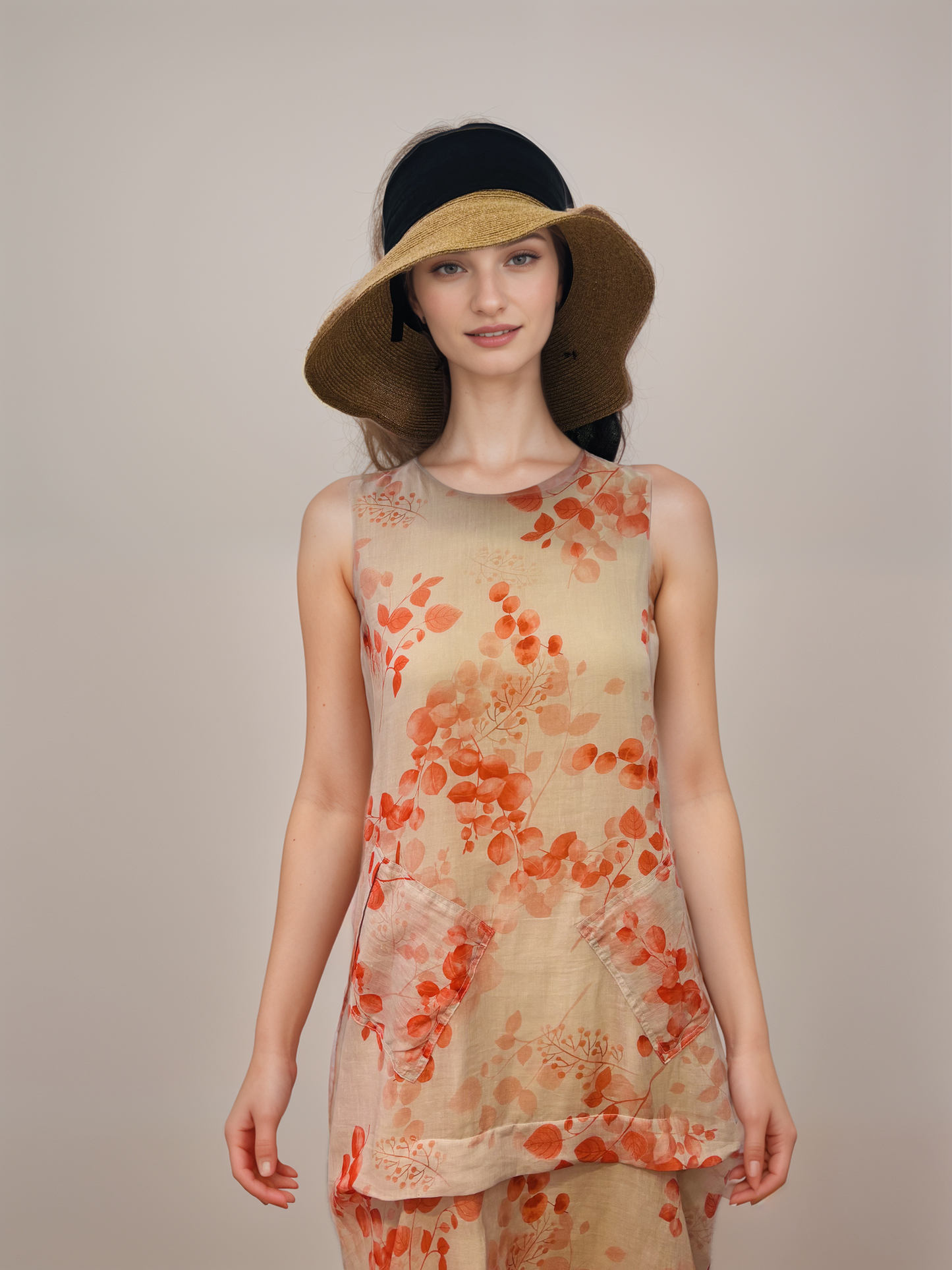Red Blooms Women Dress