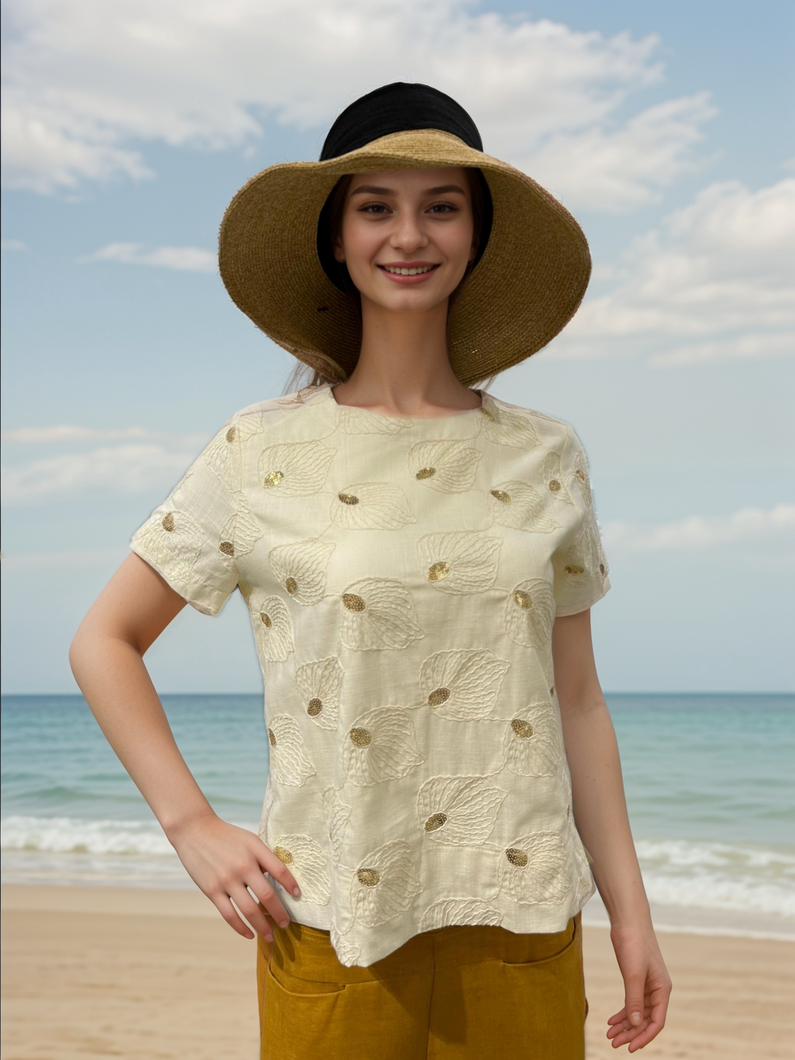 The Silvery Shells Women Blouse (Copy)