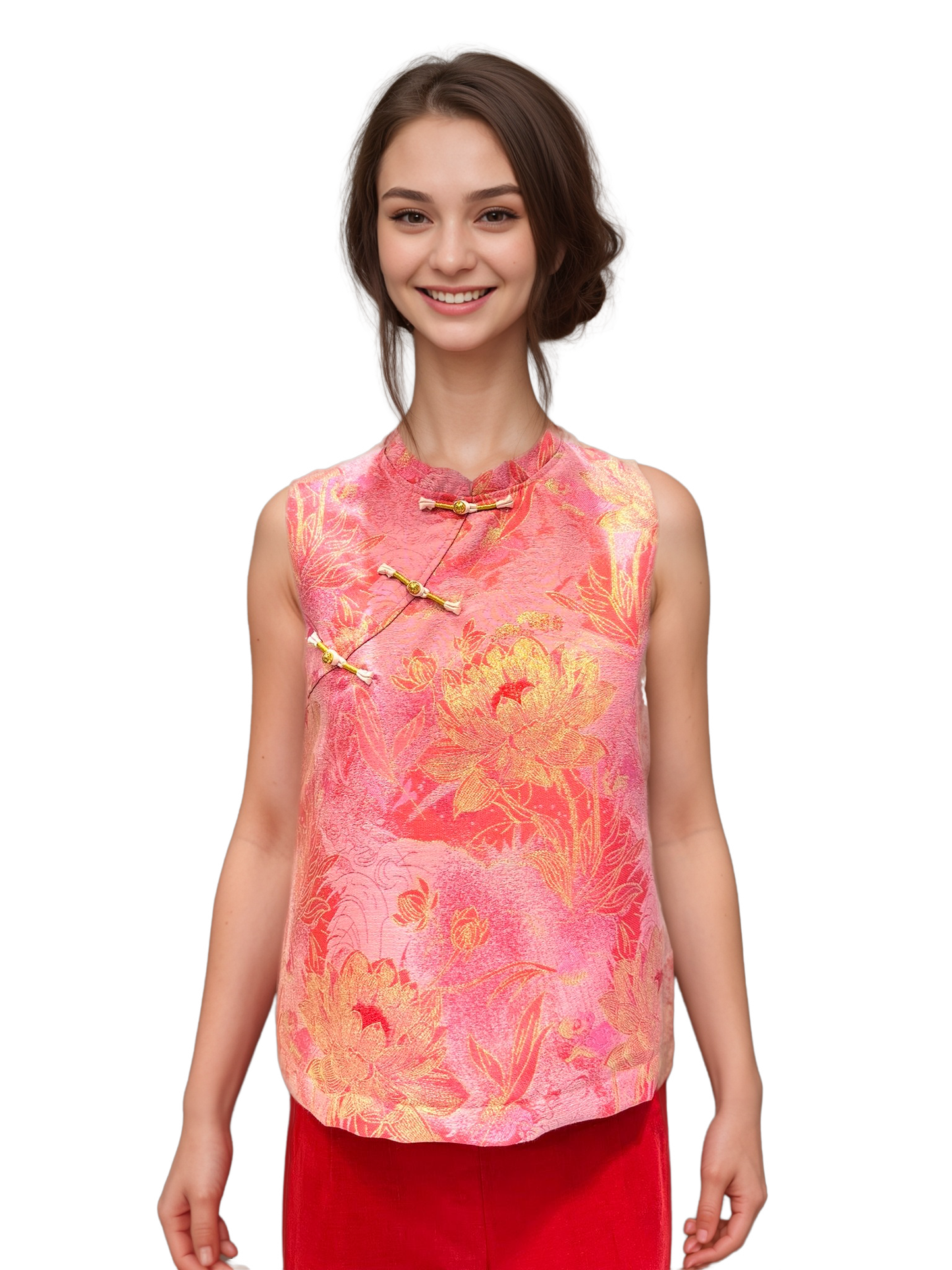 Festive Pink CNY Blouse