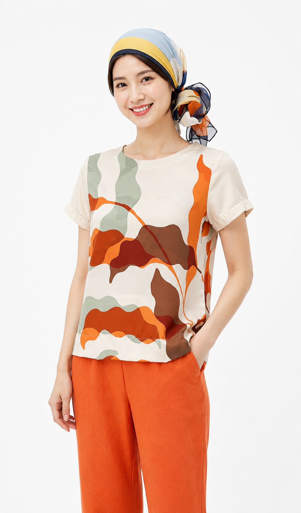 Abstract Fern Blouse