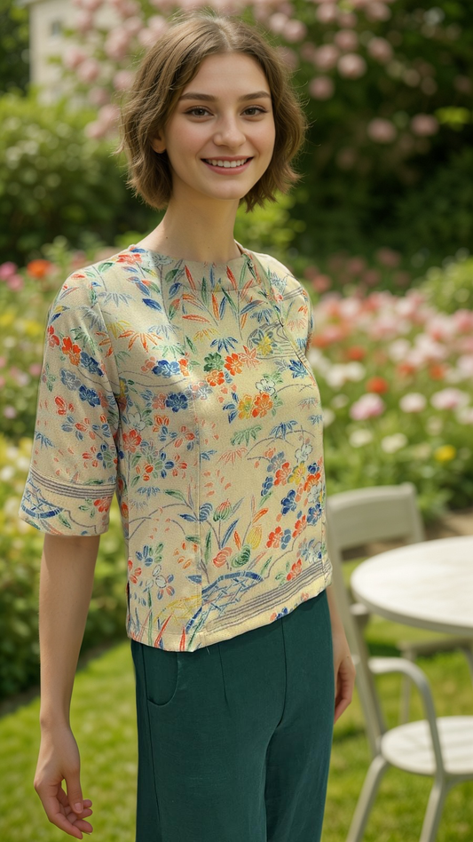 3 Buttons Sweet Blouse