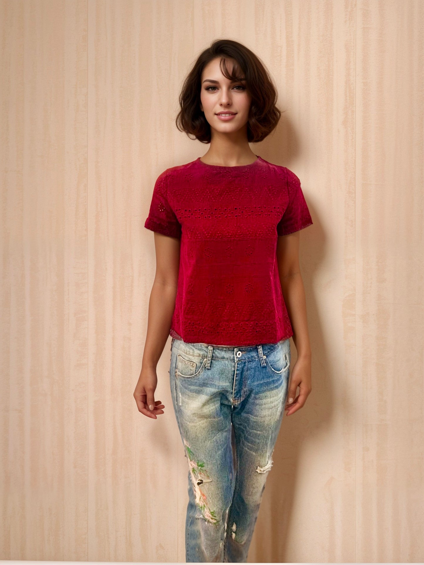 Deep Violet Women Blouse