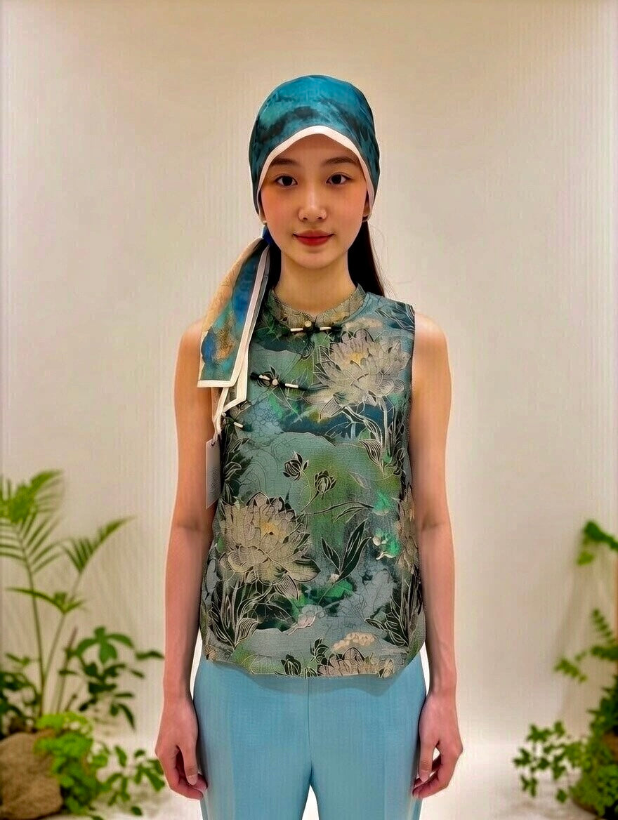 Festive Green CNY Blouse