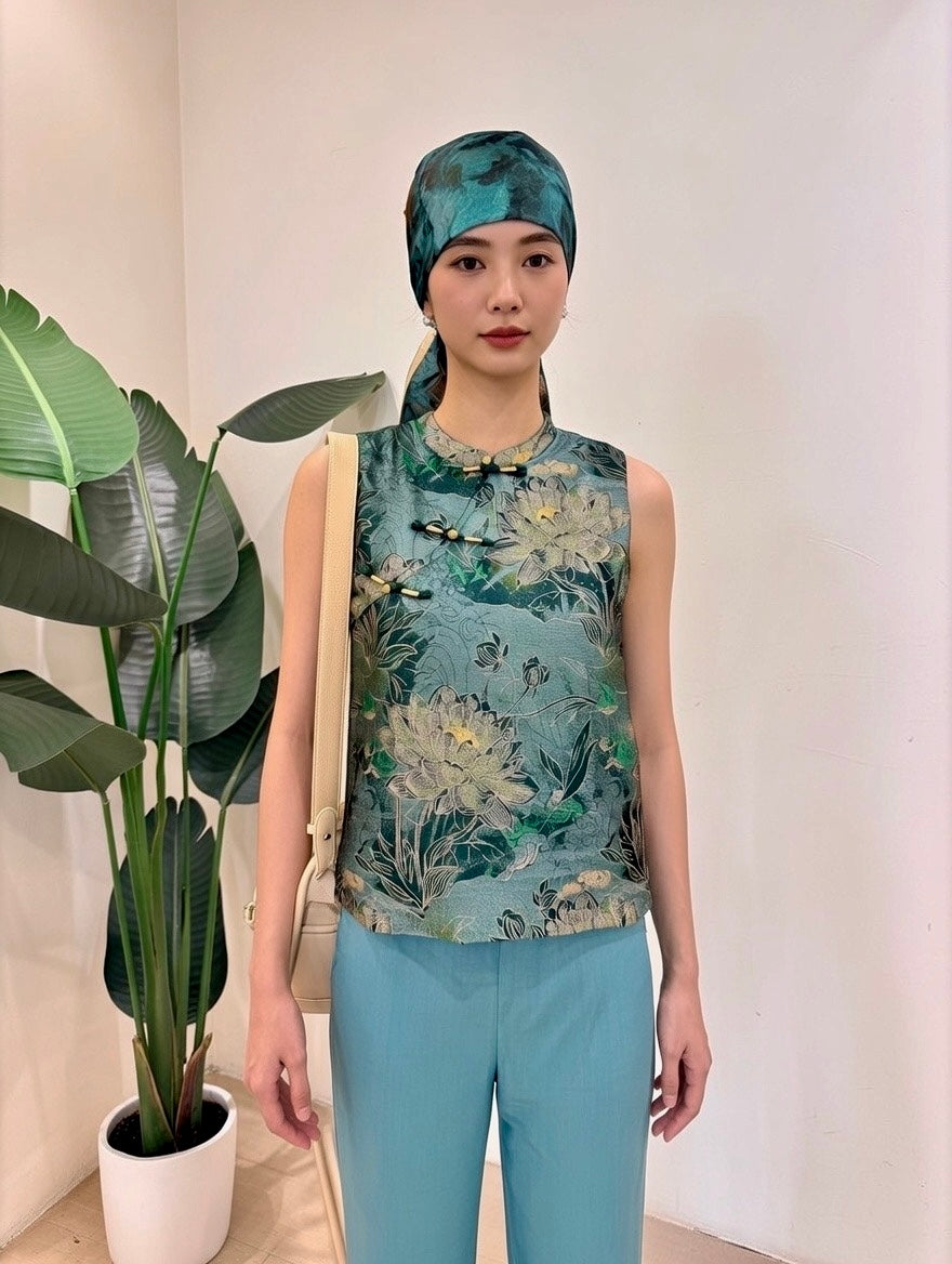 Festive Green CNY Blouse