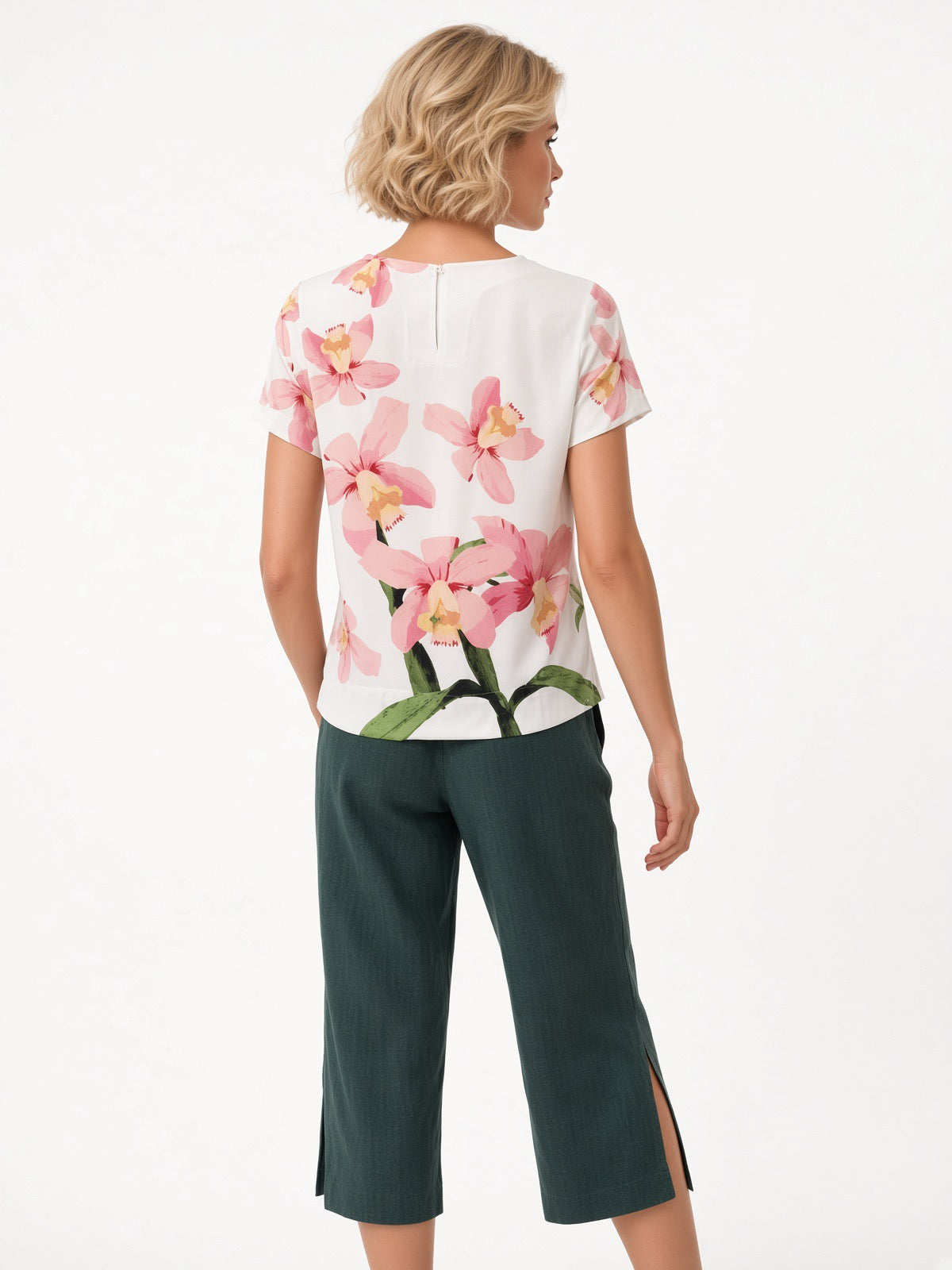 Pink Orchids Women Blouse