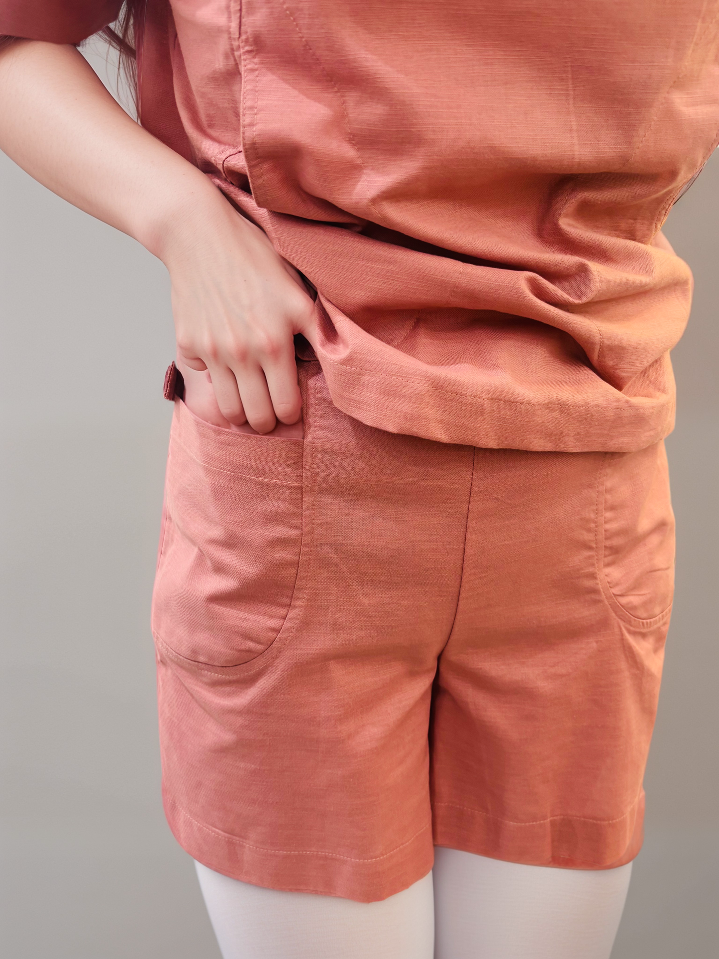 Dusty Pink Short Sleeved Blouse