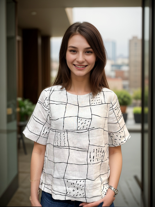 Checks Women Blouse