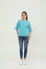 Turquoise Square Women Blouse