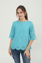 Turquoise Square Women Blouse