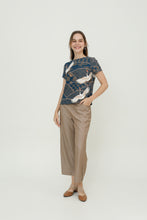 Royal Blue Crane Women Blouse