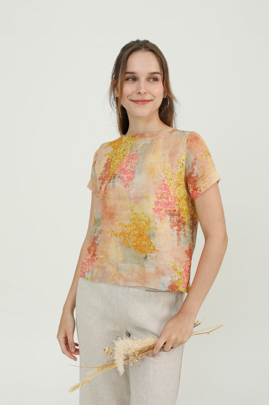Pink & Gold Women Blouse