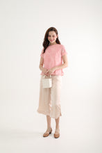 Sweet Pink Chiffon Women Blouse