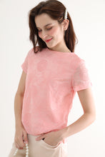 Sweet Pink Chiffon Women Blouse