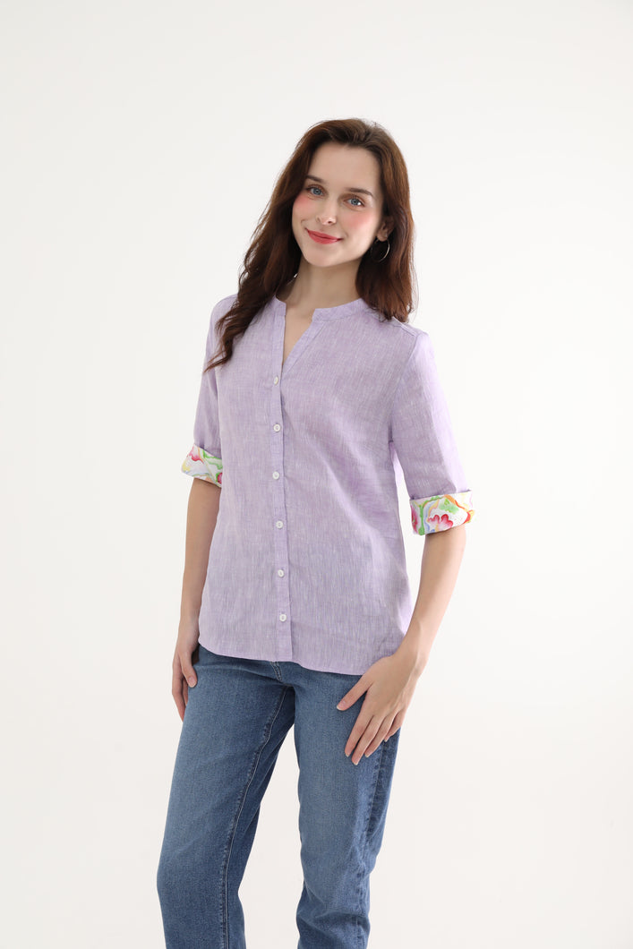 Purple Polo Women Shirt