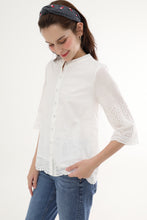 White Eyelet Shirt