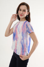 Purple Tie Dye Women Blouse