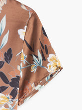 The Mildred Floral Blouse Brown