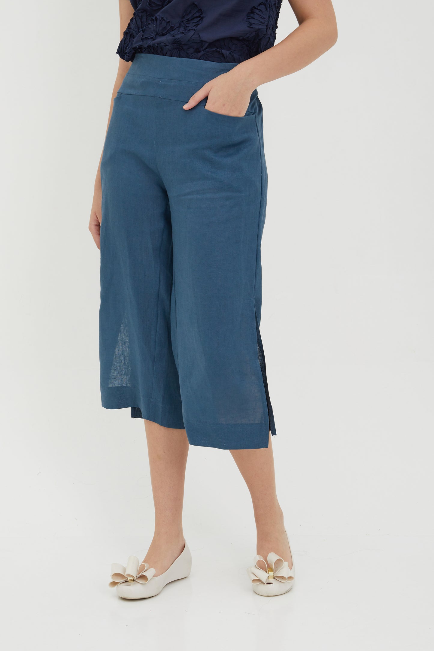 Muu Blue Culottes Pants (New)
