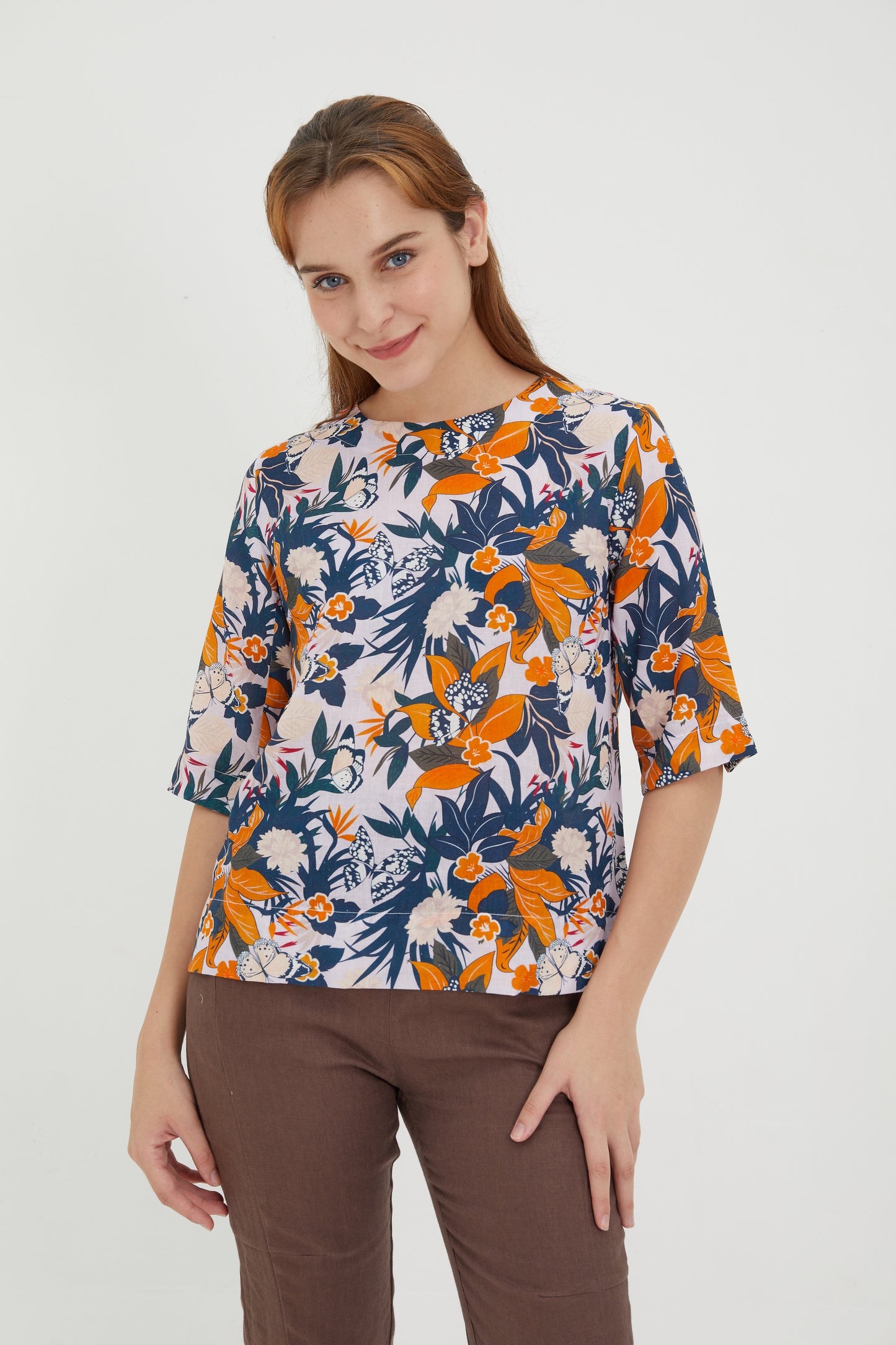 Linda Autumn Printed Blouse