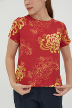 Red & Gold Women Blouse