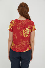 Red & Gold Women Blouse