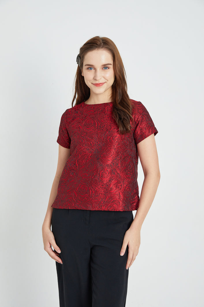 Red Festive Blouse