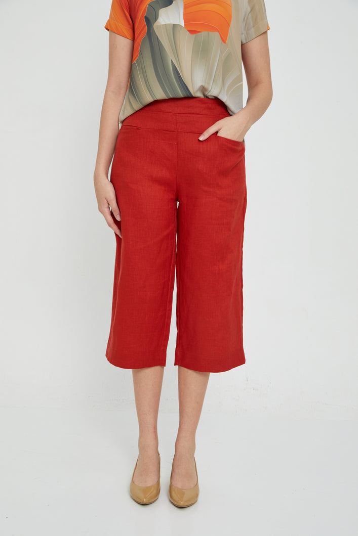 Rouge Women Culottes Red Pants
