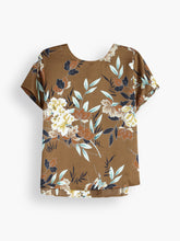 The Mildred Floral Blouse Brown