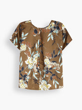 The Mildred Floral Blouse Brown