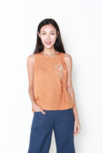 Halle Sleeveless Blooms Blouse