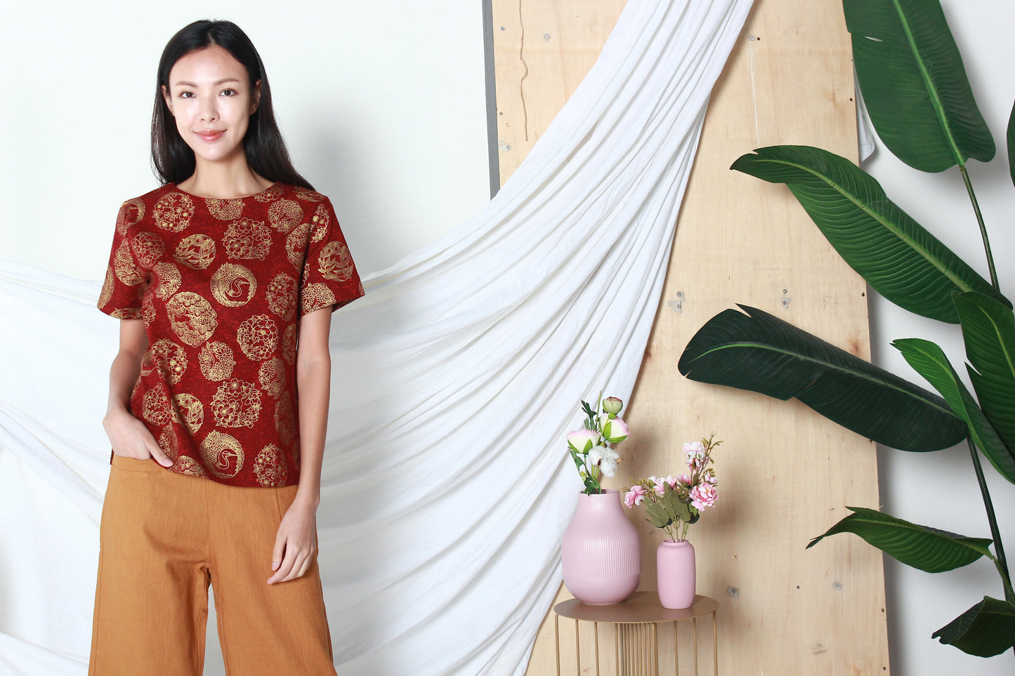 Lynn Gold Emblem Blouse