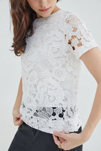 White Lace Women Blouse