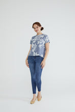 Denim Leaves Women Blouse