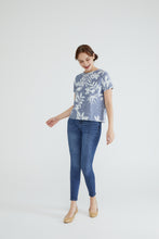 Denim Leaves Women Blouse