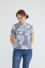 Denim Leaves Women Blouse