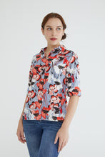 Grey Floral Women Shirt