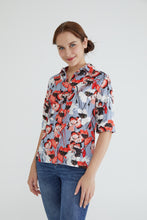 Grey Floral Women Shirt