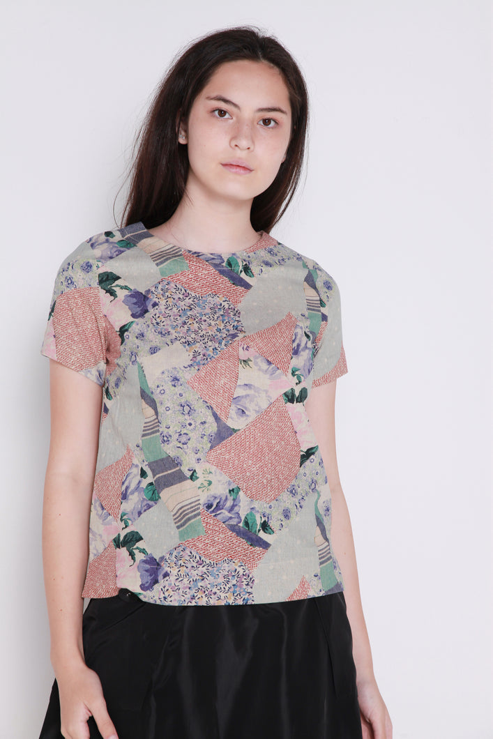 Avery Patchwork Blouse