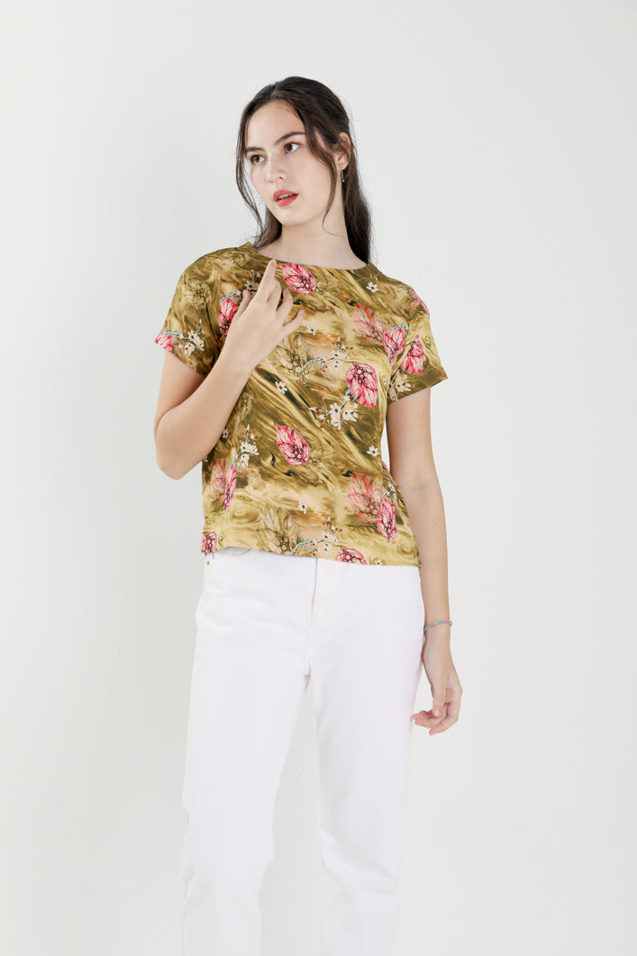 Iris Blooms Blouse